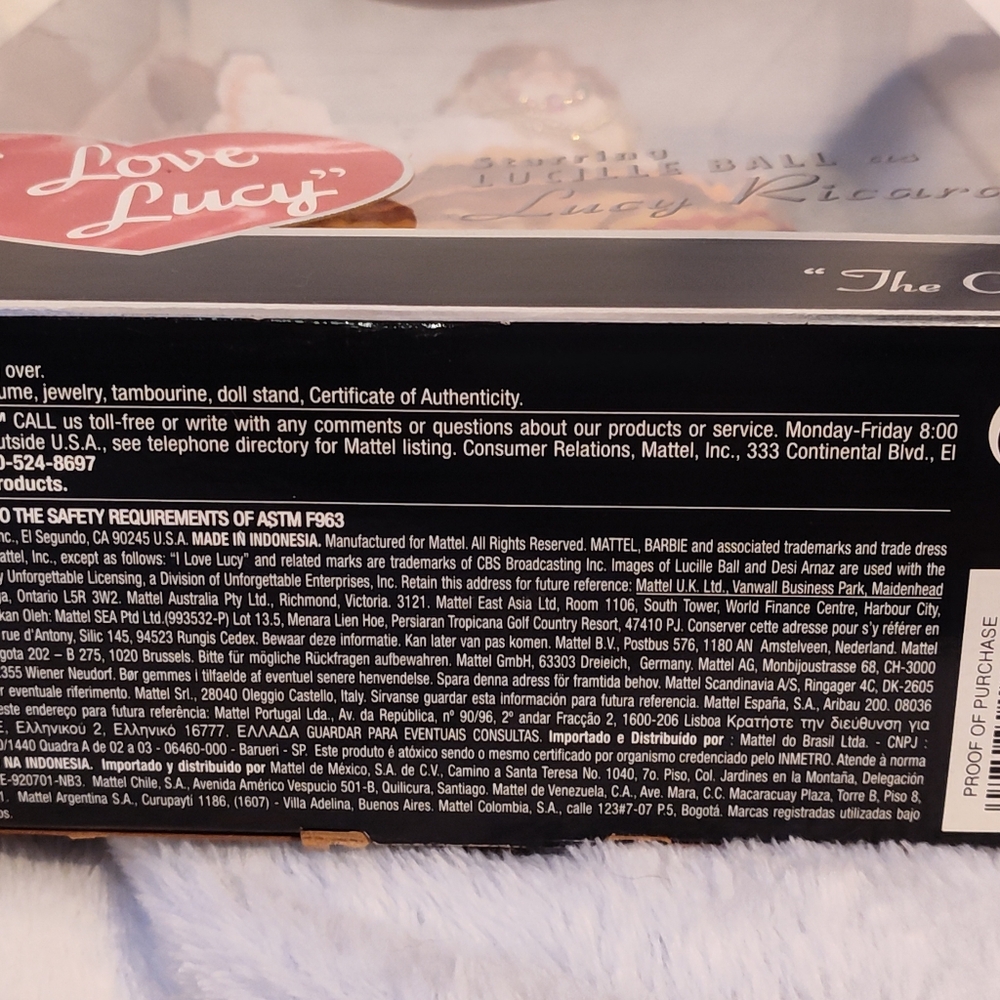 NWT!! 2005 Barbie Collector I Love Lucy Doll - Picture 12 of 13